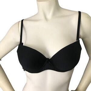 Black Fuchsia Push up Bra 34C
